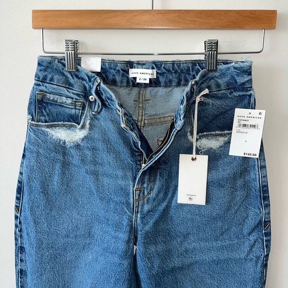 NWT Good American Good Vintage Frayed Hem in Indigo116 2 / 26 - Picture 12 of 14